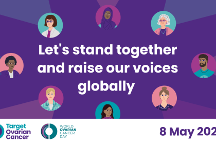 An image saying let's stand together and raise our voices globally