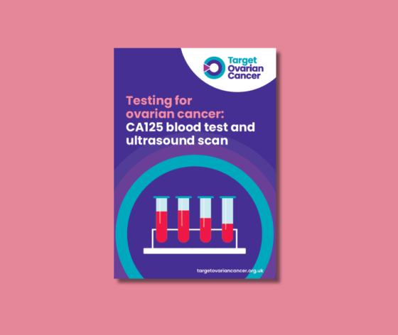 Image of testing for ovarian cancer information booklet