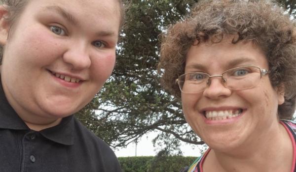 Claire with her daughter, Darcie.