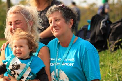 Jo with her daughter Chloe and granddaughter Lilah