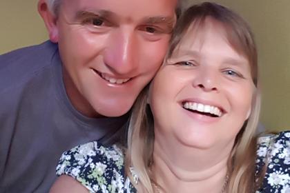 Marie and her husband - a woman with ovarian cancer who shared her story with Target Ovarian Cancer