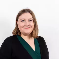 A headshot image of Rachel Downing, Head of Policy and Campaigns at Target Ovarian Cancer