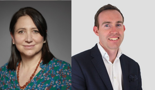 New Chair of Trustees Katie Wadey and Trustee Alex Fisher.