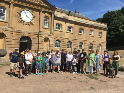 A group of people after a walk