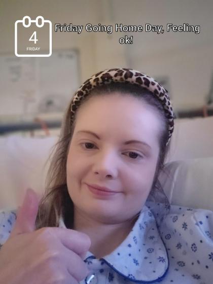 Gemma during treatment in hosptial