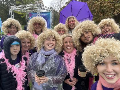 Kathleen pictured with her friends at Ovar-Dressed London, October 2024